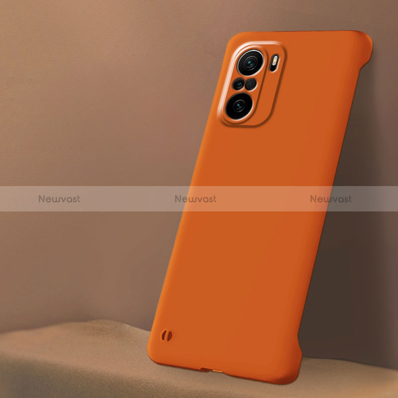 Hard Rigid Plastic Matte Finish Case Back Cover YK5 for Xiaomi Redmi K40 5G Orange