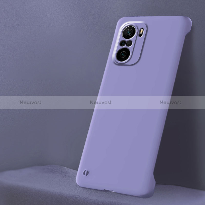 Hard Rigid Plastic Matte Finish Case Back Cover YK5 for Xiaomi Redmi K40 5G Purple