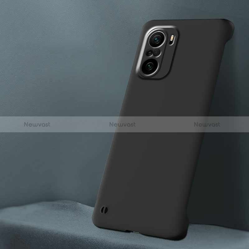 Hard Rigid Plastic Matte Finish Case Back Cover YK5 for Xiaomi Redmi K40 Pro 5G Black