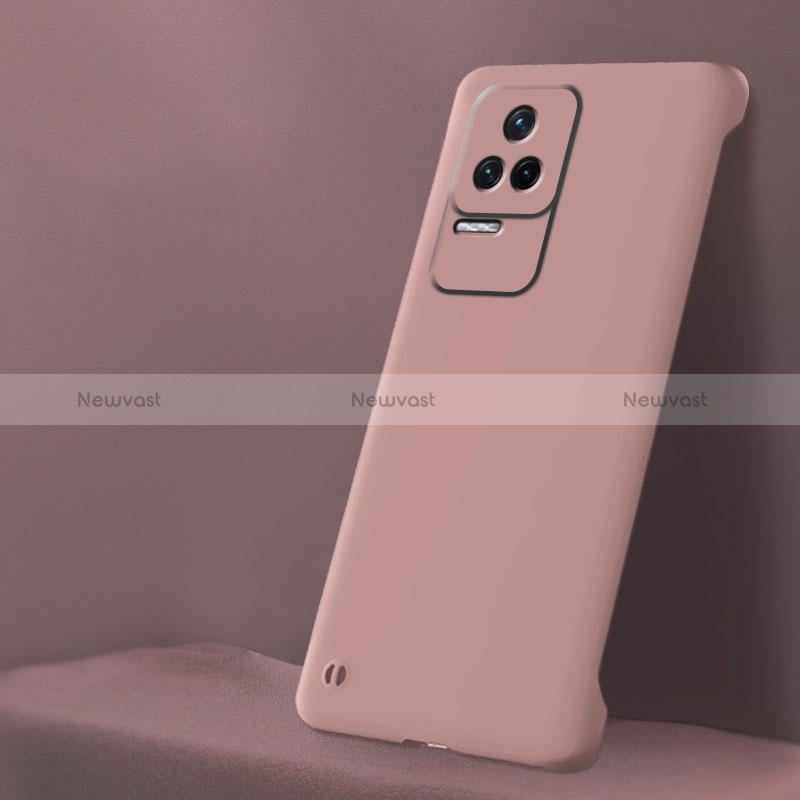 Hard Rigid Plastic Matte Finish Case Back Cover YK5 for Xiaomi Redmi K40S 5G Pink