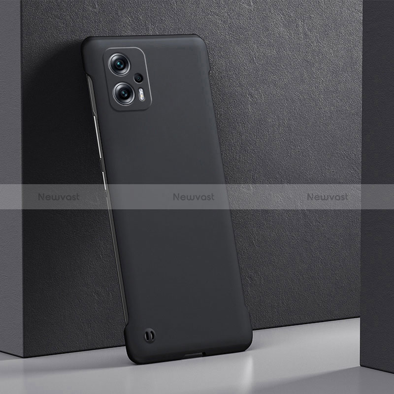 Hard Rigid Plastic Matte Finish Case Back Cover YK5 for Xiaomi Redmi K50i 5G Black