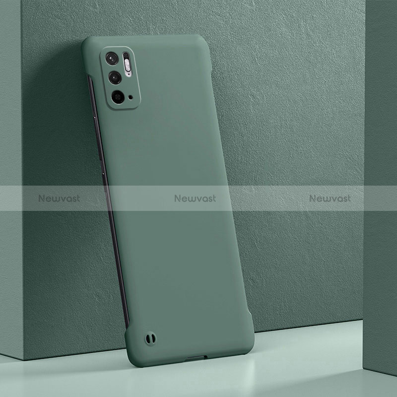Hard Rigid Plastic Matte Finish Case Back Cover YK5 for Xiaomi Redmi Note 10 5G Green