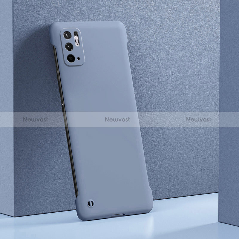 Hard Rigid Plastic Matte Finish Case Back Cover YK5 for Xiaomi Redmi Note 10 5G Lavender Gray