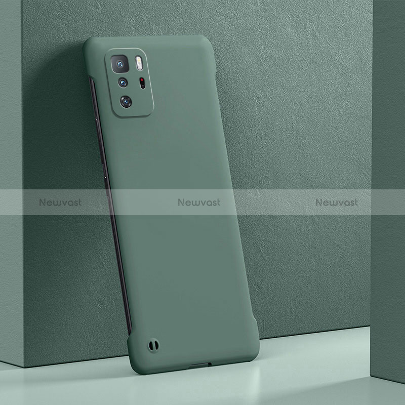 Hard Rigid Plastic Matte Finish Case Back Cover YK5 for Xiaomi Redmi Note 10 Pro 5G Green