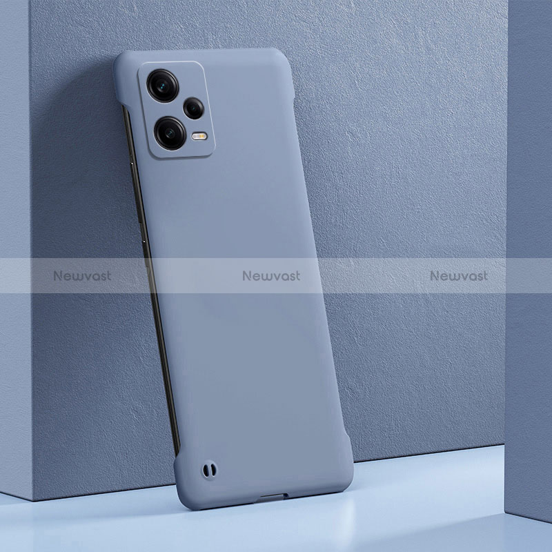 Hard Rigid Plastic Matte Finish Case Back Cover YK5 for Xiaomi Redmi Note 12 Explorer Lavender Gray