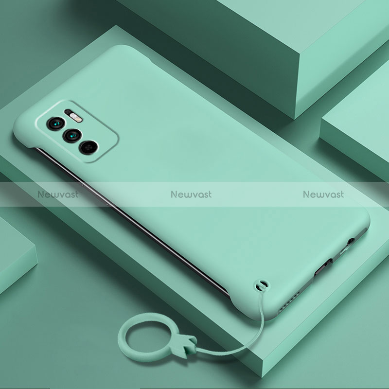 Hard Rigid Plastic Matte Finish Case Back Cover YK6 for Xiaomi Redmi Note 10 5G Matcha Green