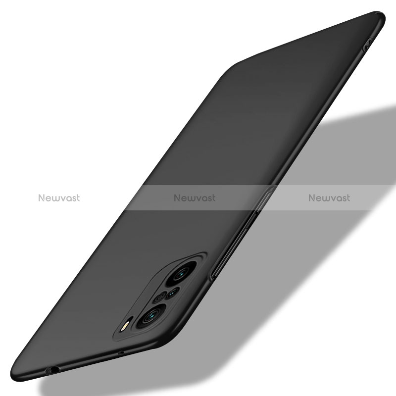 Hard Rigid Plastic Matte Finish Case Back Cover YK7 for Xiaomi Poco F3 5G Black