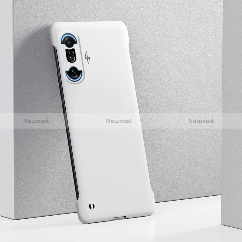 Hard Rigid Plastic Matte Finish Case Back Cover YK7 for Xiaomi Redmi K40 Gaming 5G White