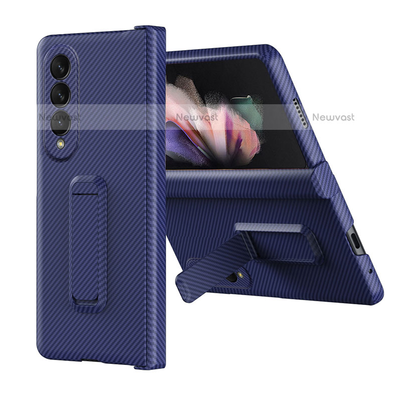 Hard Rigid Plastic Matte Finish Case Back Cover ZL1 for Samsung Galaxy Z Fold3 5G Blue