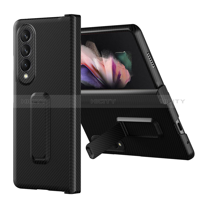 Hard Rigid Plastic Matte Finish Case Back Cover ZL1 for Samsung Galaxy Z Fold4 5G Black