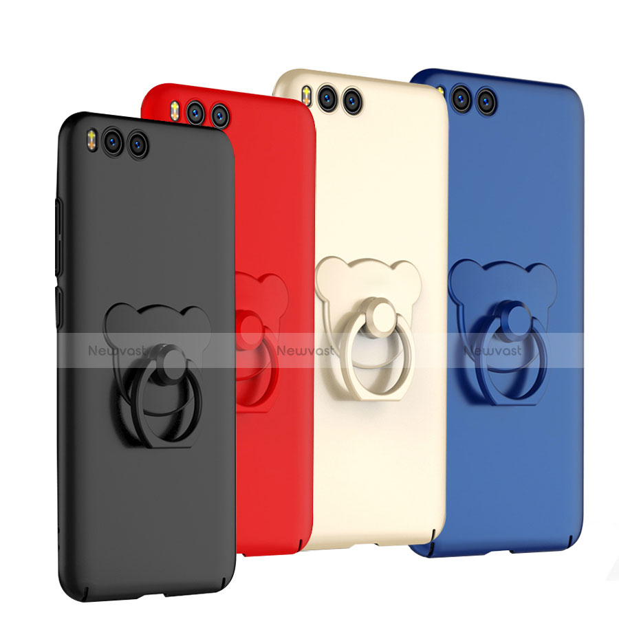 Hard Rigid Plastic Matte Finish Case Cover with Finger Ring Stand A01 for Xiaomi Mi 6