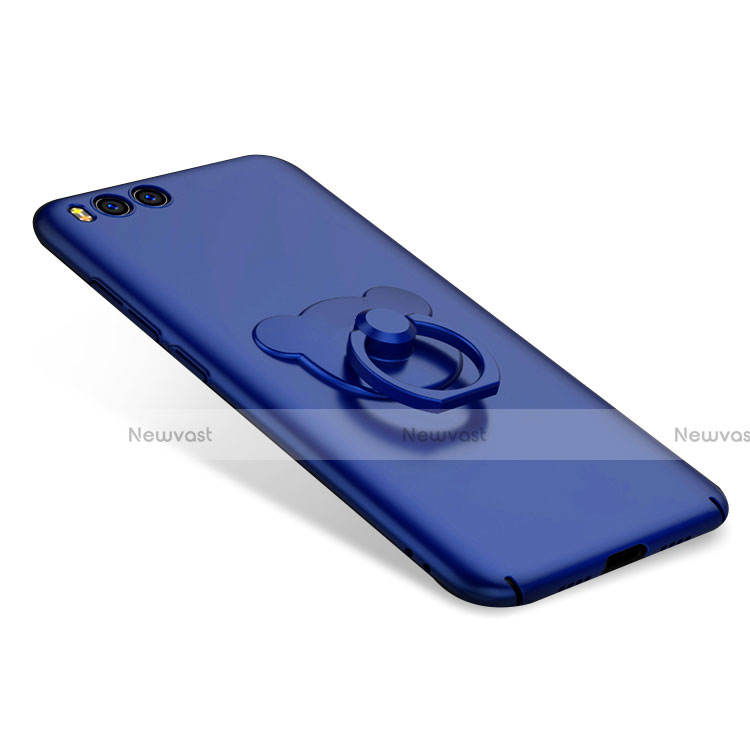 Hard Rigid Plastic Matte Finish Case Cover with Finger Ring Stand A01 for Xiaomi Mi 6