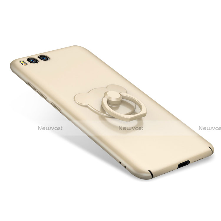 Hard Rigid Plastic Matte Finish Case Cover with Finger Ring Stand A01 for Xiaomi Mi 6