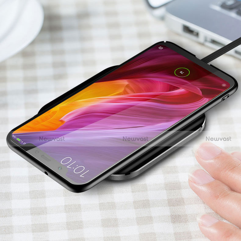 Hard Rigid Plastic Matte Finish Case Cover with Finger Ring Stand A01 for Xiaomi Mi 8