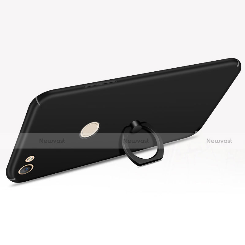 Hard Rigid Plastic Matte Finish Case Cover with Finger Ring Stand A01 for Xiaomi Redmi Note 5A High Edition