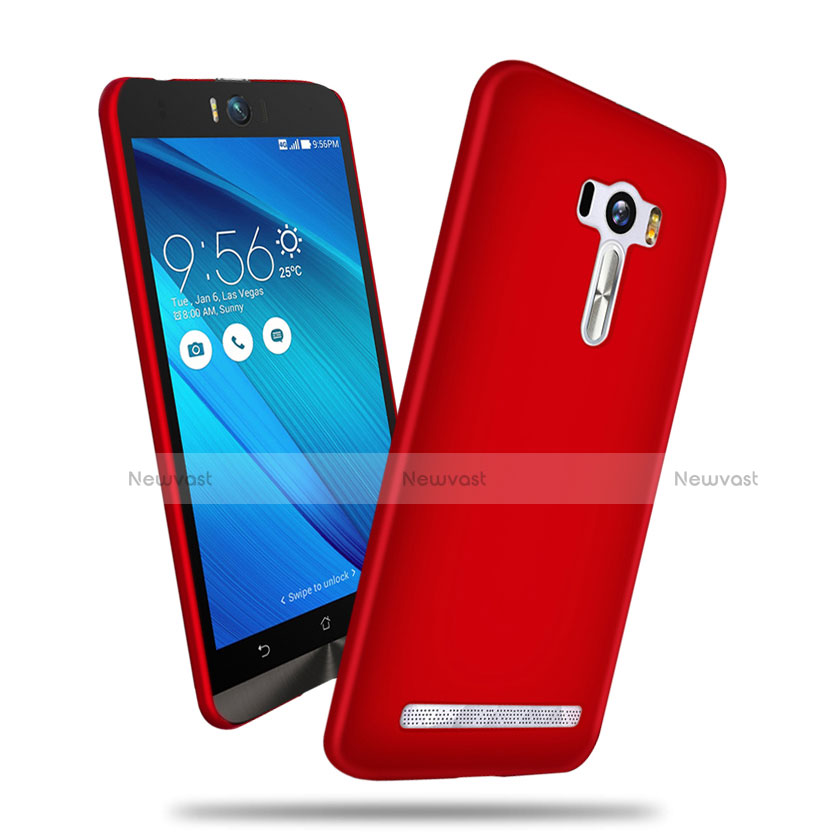 Hard Rigid Plastic Matte Finish Case for Asus Zenfone Selfie ZD551KL Red