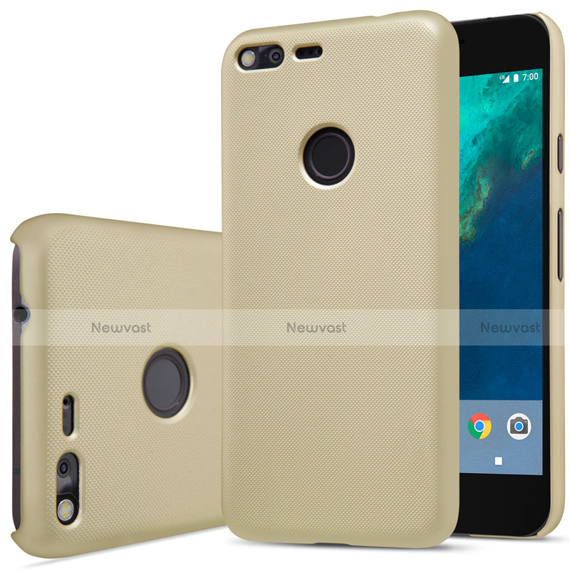 Hard Rigid Plastic Matte Finish Case for Google Pixel XL Gold