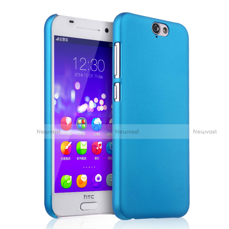 Hard Rigid Plastic Matte Finish Case for HTC One A9 Sky Blue