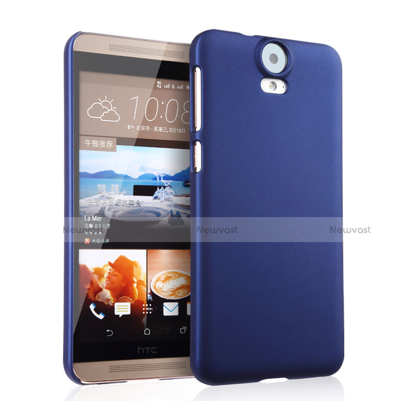 Hard Rigid Plastic Matte Finish Case for HTC One E9 Plus Blue