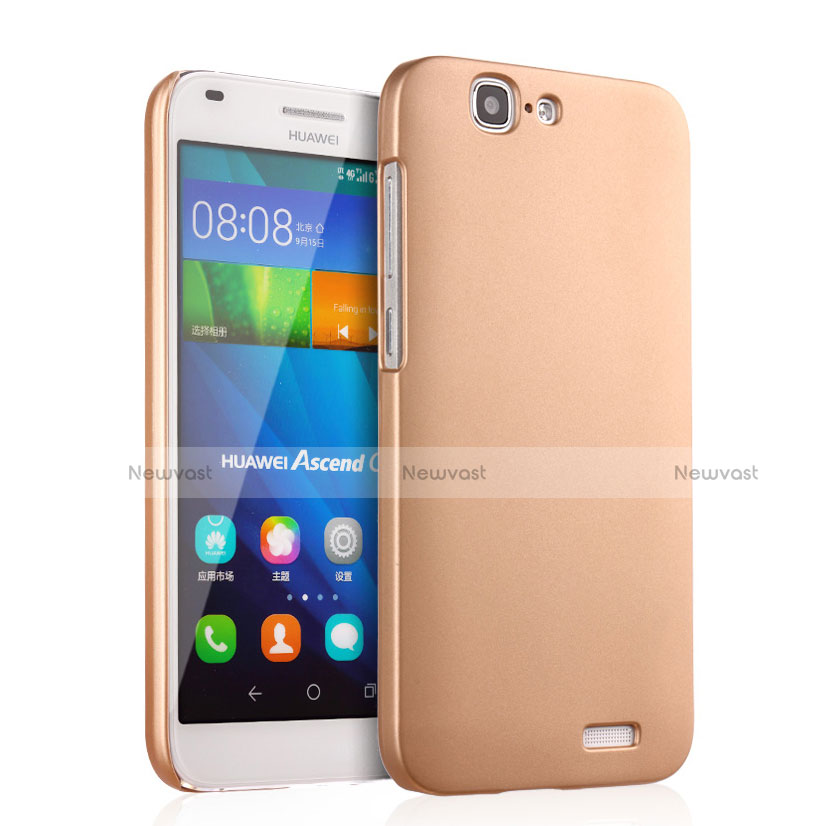 Hard Rigid Plastic Matte Finish Case for Huawei Ascend G7 Gold