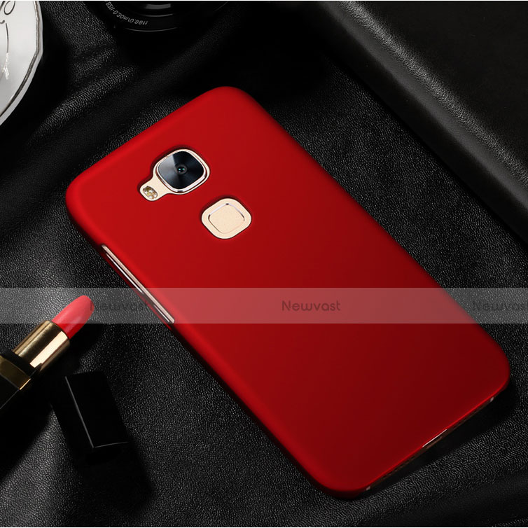 Hard Rigid Plastic Matte Finish Case for Huawei G7 Plus Red