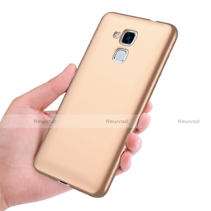 Hard Rigid Plastic Matte Finish Case for Huawei Honor 7 Lite Gold