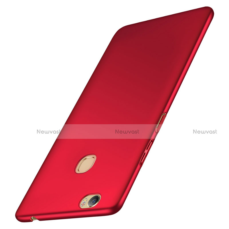 Hard Rigid Plastic Matte Finish Case for Huawei Honor Note 8 Red