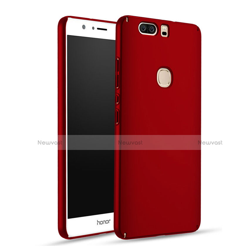 Hard Rigid Plastic Matte Finish Case for Huawei Honor V8 Red