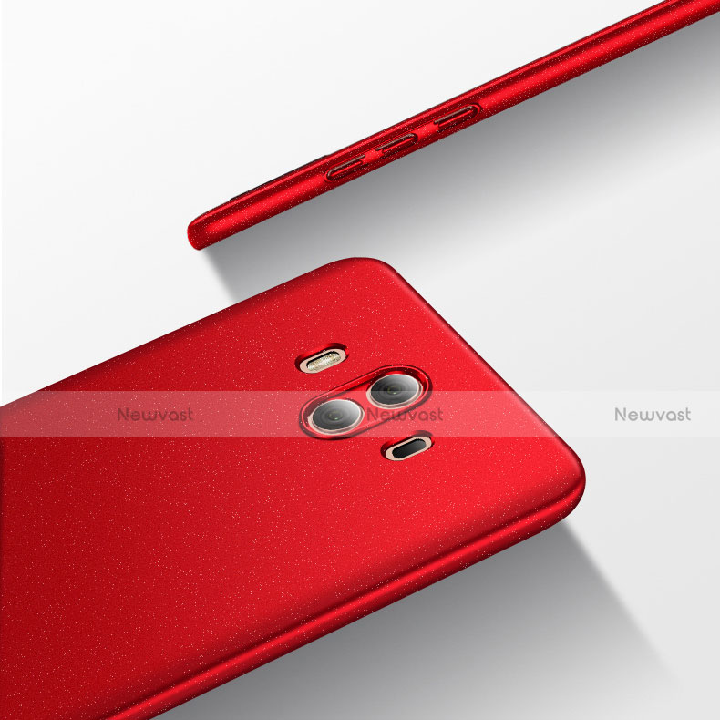 Hard Rigid Plastic Matte Finish Case for Huawei Mate 10 Red