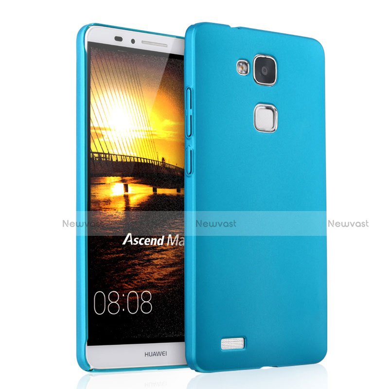 Hard Rigid Plastic Matte Finish Case for Huawei Mate 7 Sky Blue