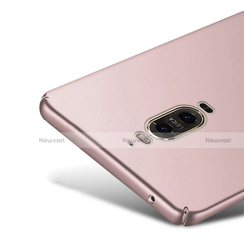 Hard Rigid Plastic Matte Finish Case for Huawei Mate 9 Pro Rose Gold