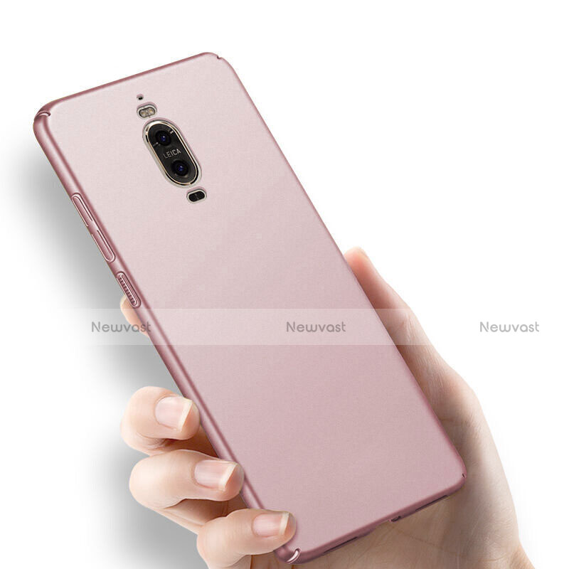 Hard Rigid Plastic Matte Finish Case for Huawei Mate 9 Pro Rose Gold