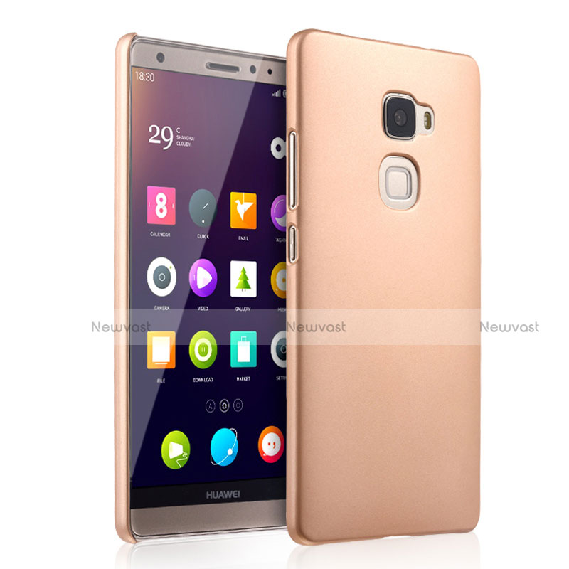 Hard Rigid Plastic Matte Finish Case for Huawei Mate S Gold