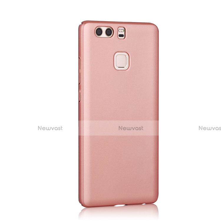 Hard Rigid Plastic Matte Finish Case for Huawei P9 Plus Rose Gold