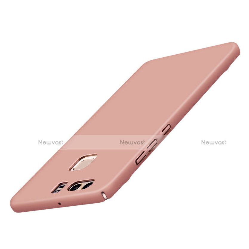 Hard Rigid Plastic Matte Finish Case for Huawei P9 Plus Rose Gold