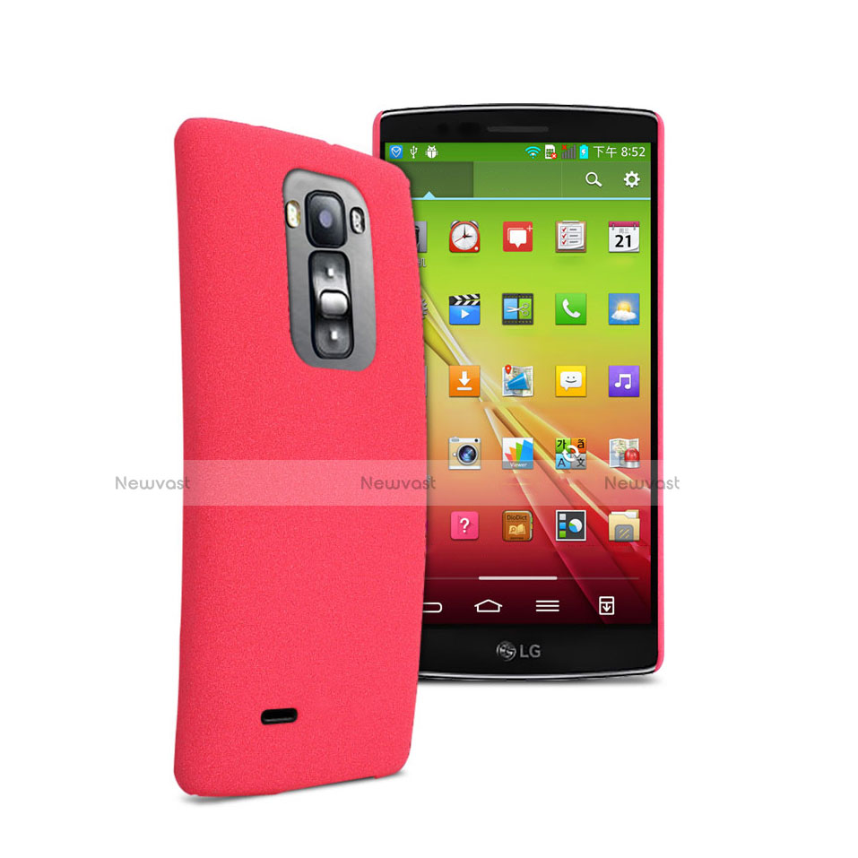 Hard Rigid Plastic Matte Finish Case for LG G Flex 2 Red