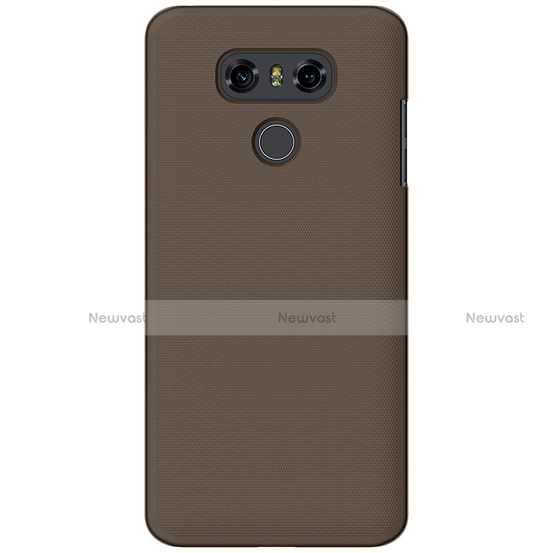 Hard Rigid Plastic Matte Finish Case for LG G6 Brown