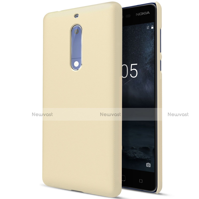 Hard Rigid Plastic Matte Finish Case for Nokia 5 Gold