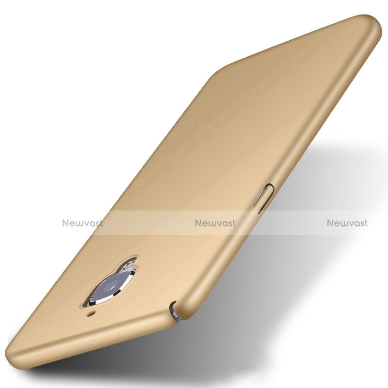 Hard Rigid Plastic Matte Finish Case for OnePlus 3T Gold