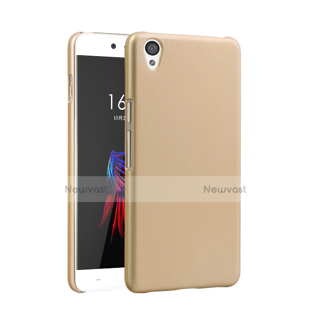 Hard Rigid Plastic Matte Finish Case for OnePlus X Gold