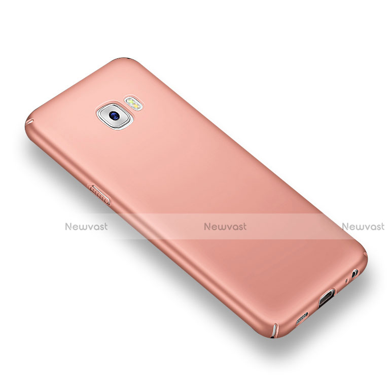 Hard Rigid Plastic Matte Finish Case for Samsung Galaxy C5 Pro C5010 Rose Gold