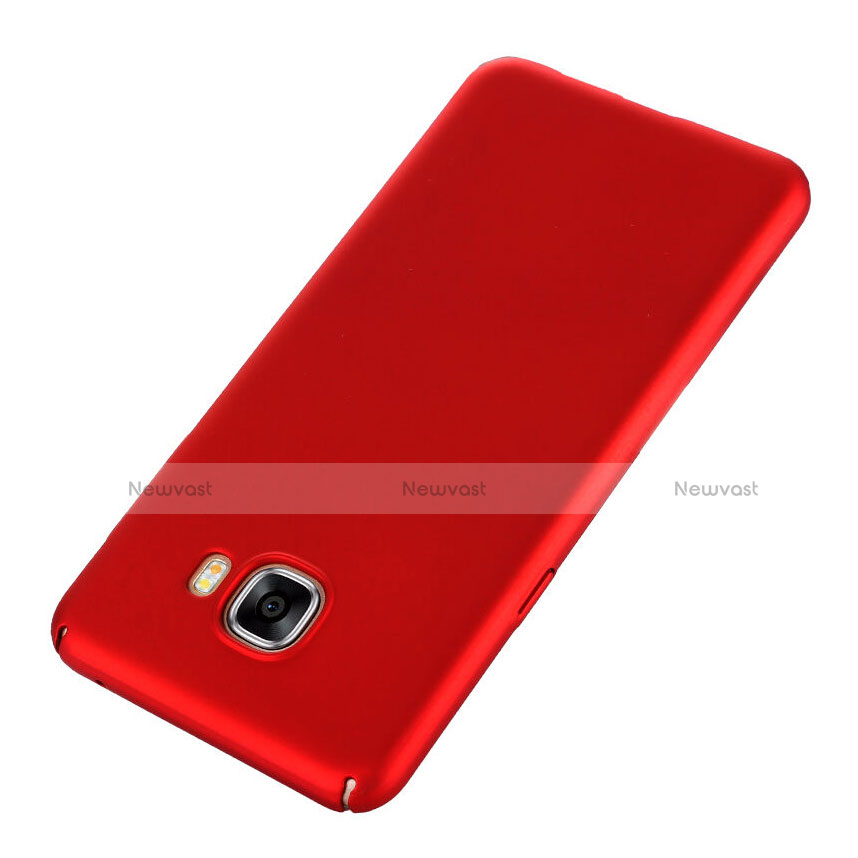 Hard Rigid Plastic Matte Finish Case for Samsung Galaxy C5 SM-C5000 Red