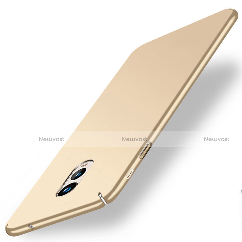 Hard Rigid Plastic Matte Finish Case for Samsung Galaxy C7 (2017) Gold