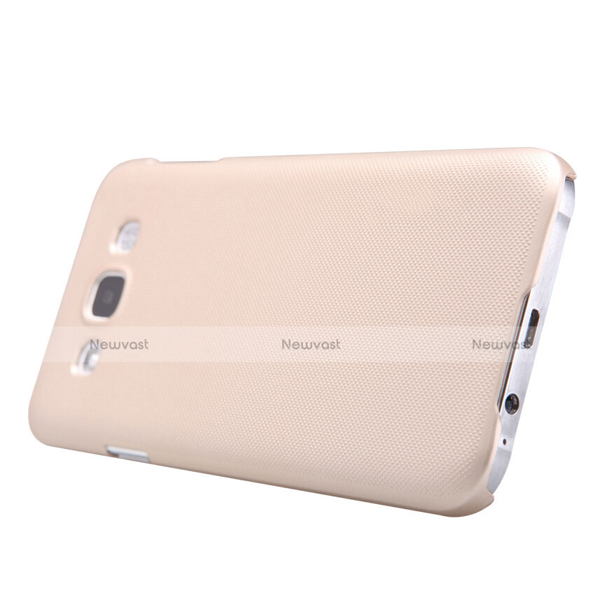 Hard Rigid Plastic Matte Finish Case for Samsung Galaxy E5 SM-E500F E500H Gold