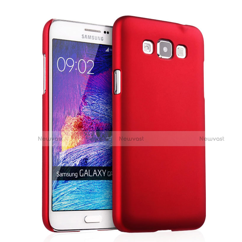 Hard Rigid Plastic Matte Finish Case for Samsung Galaxy Grand 3 G7200 Red