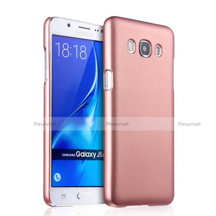 Hard Rigid Plastic Matte Finish Case for Samsung Galaxy J5 Duos (2016) Rose Gold