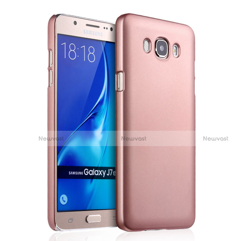 Hard Rigid Plastic Matte Finish Case for Samsung Galaxy J7 (2016) J710F J710FN Rose Gold