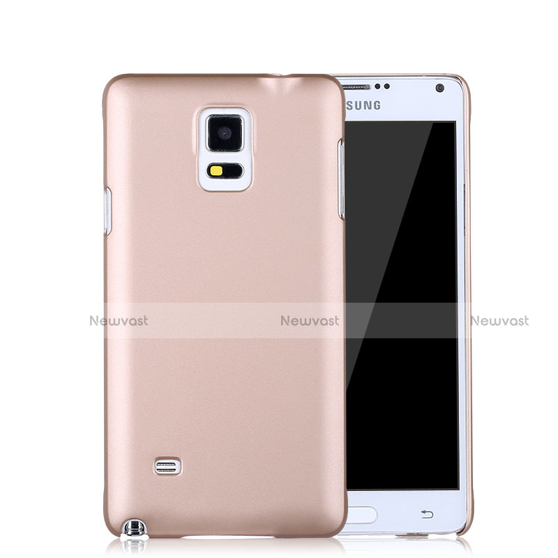 Hard Rigid Plastic Matte Finish Case for Samsung Galaxy Note 4 SM-N910F Rose Gold