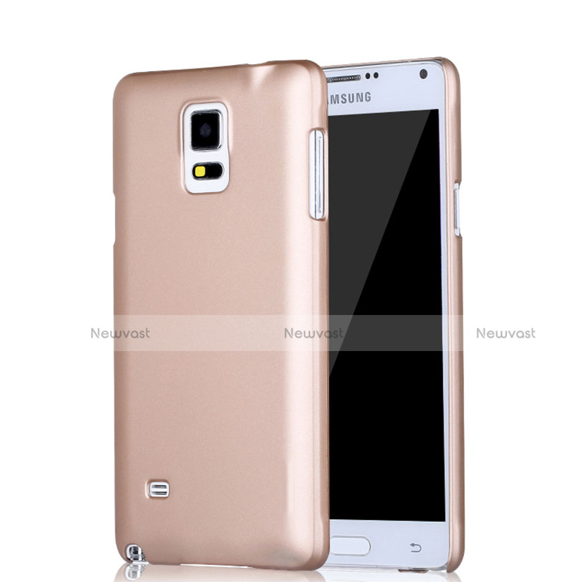 Hard Rigid Plastic Matte Finish Case for Samsung Galaxy Note 4 SM-N910F Rose Gold