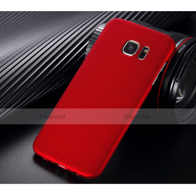 Hard Rigid Plastic Matte Finish Case for Samsung Galaxy S7 Edge G935F Red